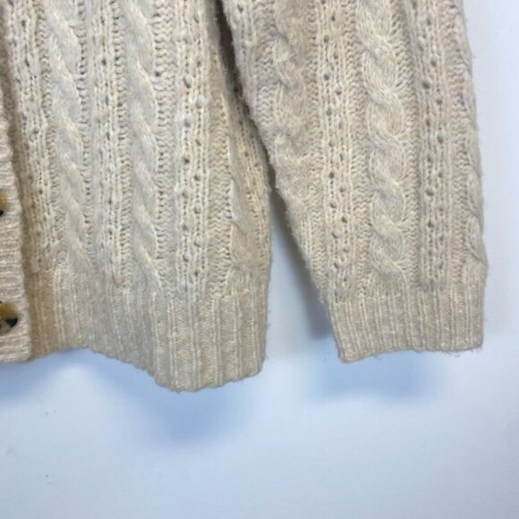 Madewell Pointelle Cable Knit Cardigan Sweater - Picture 7 of 10